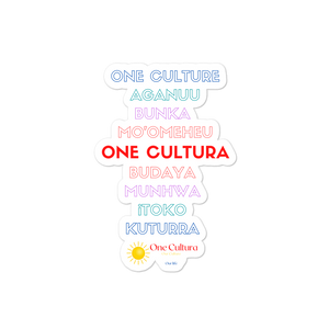 Cultura Languages Bubble-free stickers